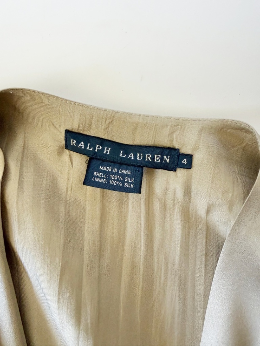 Ralph Lauren Collection Silk V-Neck Top - Picture 4 of 5